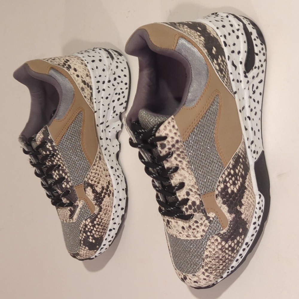 Steve Madden Bena Python Wedge Sneaker Size 6.5 - image 5